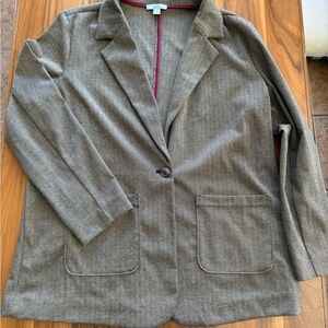 Croft & Barrow Taupe Blazer Jacket
